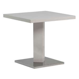 Cammo Square Dining Table In White High Gloss