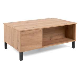 Como Wooden Storage Coffee Table In Artisan Oak