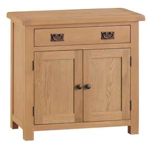 Concan Wooden 2 Doors And 1 Drawer Sideboard In Medium Oak