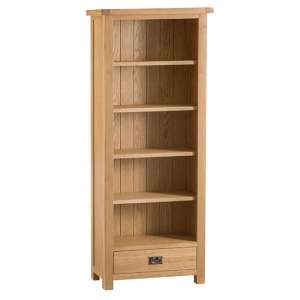 Concan Medium Wooden Bookcase In Medium Oak
