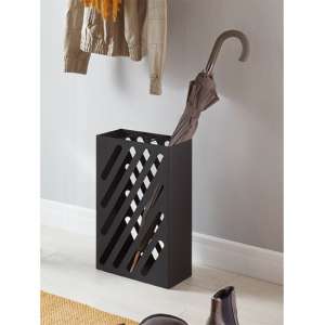 Conway Metal Umbrella Stand In Black