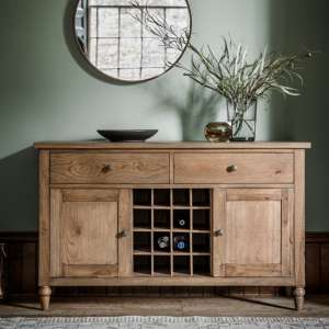 Cookham Large Sideboard In Oak With 2 Doors And 2 Drawers