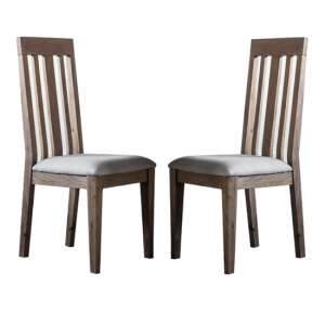 Cookham Wooden Oak Dining Chair In Pair