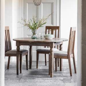 Cookham Wooden Round Extending Dining Table In Oak