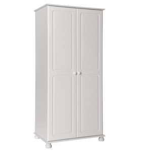Copenham Wooden Double Door Wardrobe In White