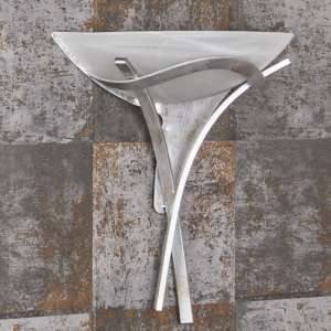 Cordoba Alabaster Glass Wall Light In Antique Silver