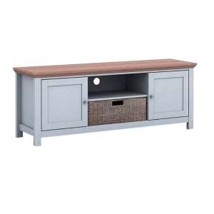 Cornet Wooden TV Stand In Grey And Oak Finish