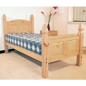 Carlen High Footend Wooden Single Bed In In Oak