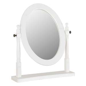 Corrie Dressing Table Mirror In White