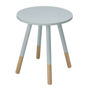Clacton Wooden Side Table In Blue