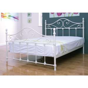 Cotswold Metal Single Bed In Ivory
