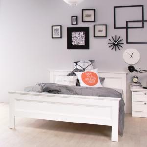 Country Wooden Double Bed In White