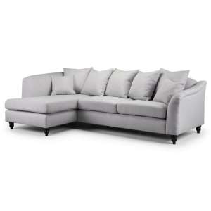Croydon Fabric Left Hand Corner Sofa Bed In Ash