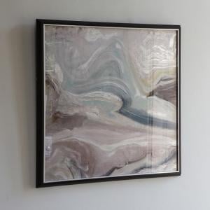 Aurora Crystal Fluid Abstract Framed Art