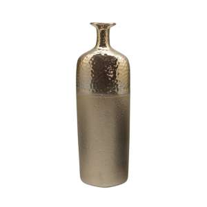 Cuprano Ceramic Small Decorative Bottle Vase In Copper
