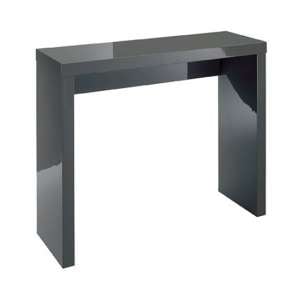 Puto Console Table In Charcoal High Gloss