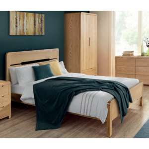 Camber Wooden King Size Bed In Oak