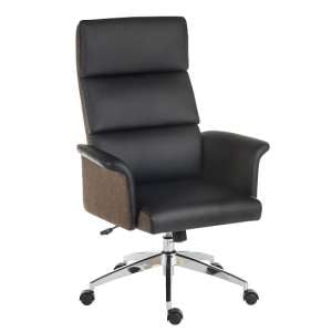 Curzon Executive Home Office Chair In Black PU