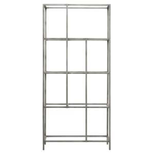Custer Clear Glass Display Unit With Silver Metal Frame