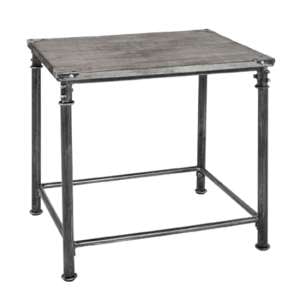 Cuyahoga Large Wooden Side Table In Grey Limed
