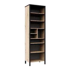 Cygnus Wooden Tall Storage Cabinet In Artisan Oak