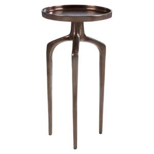 Dairen Aluminium Side Table In Rough Bronze