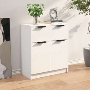Daizy High Gloss Sideboard With 2 Doors 1 Drawer In White