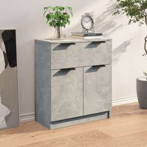 Daizy Wooden Sideboard With 2 Doors 1 Drawer In Concrete Effect