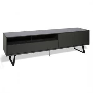 Daniel Extra Large TV Stand In Charcoal Grey With 2 Doors