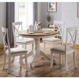 Dagan Dining Set In Oak And Black With 6 Chairs