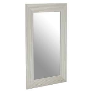 Dawei Rectangular Wall Mirror With Champagne Wooden Frame