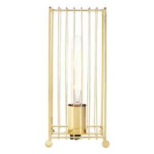 Decoli Contemporary Metal Frame Table Lamp In Gold