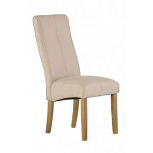 Denwar Fabric Dining Chair In Natural