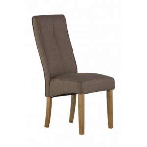 Denwar Fabric Dining Chair In Taupe