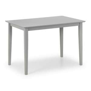 Dermott Wooden Compact Dining Table In Grey Lacquer