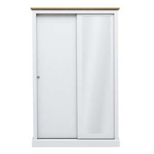 Didcot Wooden Sliding Wardrobe In White With 2 Doors