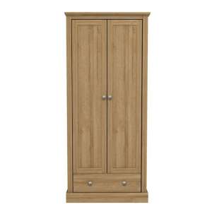 Didcot Wooden Wardrobe In Oak With 2 Doors