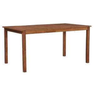 Dipta 150cm Wooden Garden Dining Table In Natural