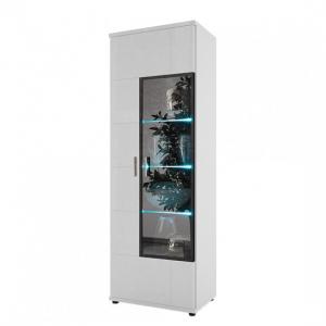 Display Cabinets Uk Corner Wall Mounted Furniture In Fashion Corona Display Cabinet In White High Gloss Gl Left Hand Door