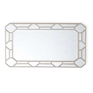 Dominga Rectangular Wall Mirror In Silver Finish