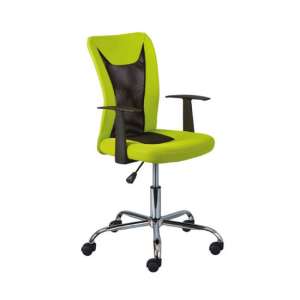 Donny Polyther Office Chair In Green With Arms