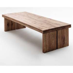 Dublin 220cm Wooden Dining Table in Solid Bassano Oak