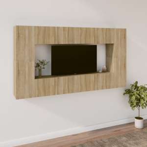 Dunixi Wooden Living Room Furniture Set In Sonoma Oak