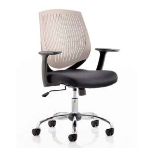 Dura Task Office Chair In Grey With Arms