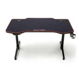 DxRacer Adjustable Height Wooden Gaming Desk In Black