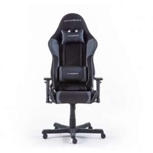 DxRacer Faux Leather Gaming Chair In Black And Grey
