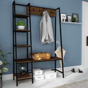Elsenham Rustic Wooden Large Hallway Storage Unit In Oak
