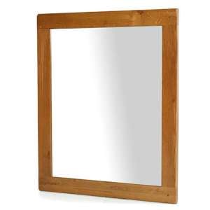 Earls Wall Bedroom Mirror In Chunky Solid Oak Frame