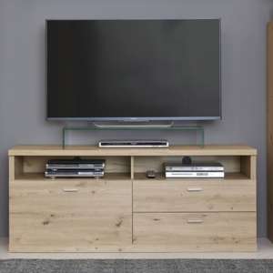 Echo TV Stand In Artisan Oak With 1 Door And 2 Drawers