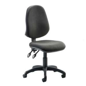 Eclipse Plus II Fabric Office Chair In Black No Arms